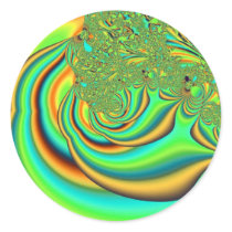 Inferna - fractal round sticker