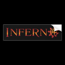 Inferno Bumper Sticker #1 bumper stickers by adrian_phoenix Inferno Bumper Sticker #1 bumper stickers