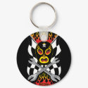 Inferno Luchador Mexican Wrestler Keychain by vulture_kulture Inferno Luchador Mexican Wrestler Keychain