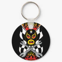 Inferno Luchador Mexican Wrestler Keychain by vulture_kulture Inferno Luchador Mexican Wrestler Keychain