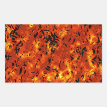 Inferno Rectangular Sticker
