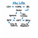 Infertility Flow Chart t-shirts