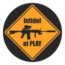 Infidel at Play stickers by EvilSkull Infidel at Play stickers