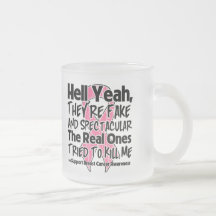 Infierno sí falso y Spectacular - cáncer de pecho Tazas