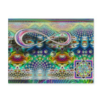 Infinite Dharma Wheel  Postcard