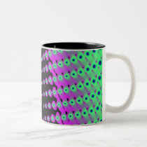 Infinite Dots of Green Fractals mugs