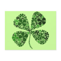 Infinite Luck 4-leaf Clover Postcard