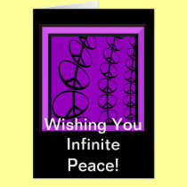 Infinite Peace Greeting or Note Card cards