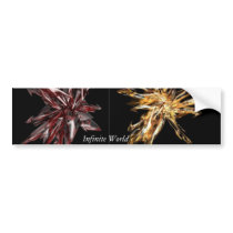 Infinite World Logo bumper stickers