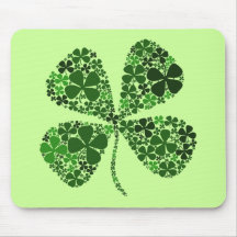 Infinitely Lucky 4-leaf Clover Mousepad