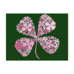 Infinitely Lucky Pink Clover Post Cards