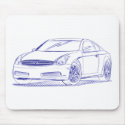 Infiniti G35 Coupe Sketch mousepads