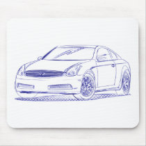 Infiniti G35 Coupe Sketch mousepads by tedlemon111 Infiniti G35 Coupe Sketch mousepads