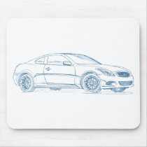 Infiniti G37 Coupe Sketch mousepads by tedlemon111 Infiniti G37 Coupe Sketch mousepads