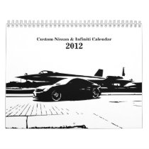 Infiniti & Nissan custom car Calendar 2012