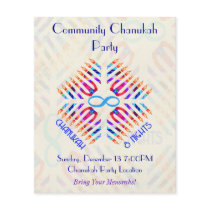 Infinity 8 Nights Chanukah Party Flyers