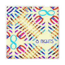 Infinity 8 Nights Square Magnets magnets