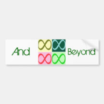 Infinity and Beyond Bumper Sticker