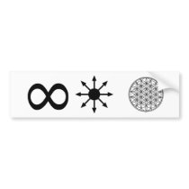 Infinity Chaos Life bumper stickers