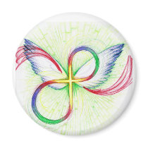Infinity Cross Refrigerator Magnets