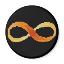 Infinity Cross Stitch Magnet