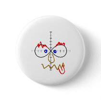 infinity doodle pinback button