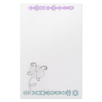infinity flower stationery