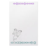 infinity flower stationery