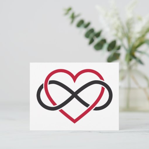 Infinity Heart Never Ending Love Postcard Zazzle