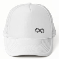 Infinity Logo - White Trucker Hat