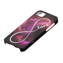 infinity love - pink nebula iPhone 5 case