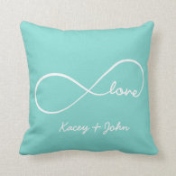 Infinity Love Throw Pillow