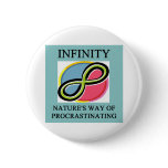 INFINITY math joke Button
