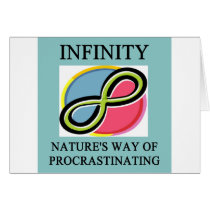 INFINITY math joke cards