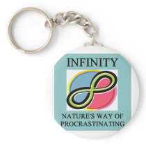 INFINITY math joke Keychain