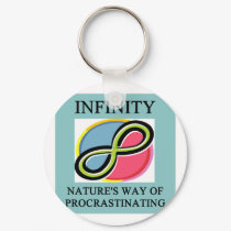 INFINITY math joke keychains