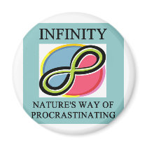 INFINITY math joke Refrigerator Magnet