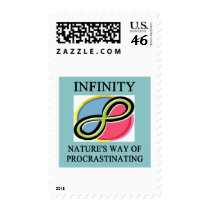 INFINITY math joke postage