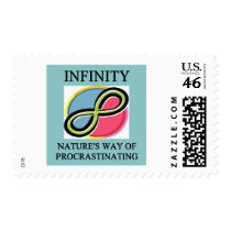 INFINITY math joke postage