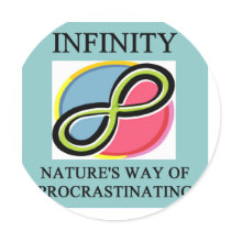 INFINITY math joke stickers by jimhartley INFINITY math joke stickers