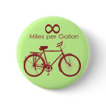 Infinity Miles Per Gallon Bike Button