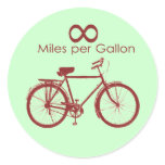 Infinity Miles Per Gallon Bike Sticker