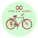 Infinity Miles Per Gallon Bike Sticker by jamierushad Infinity Miles Per Gallon Bike Sticker