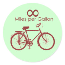 Infinity Miles Per Gallon Bike Sticker by jamierushad Infinity Miles Per Gallon Bike Sticker