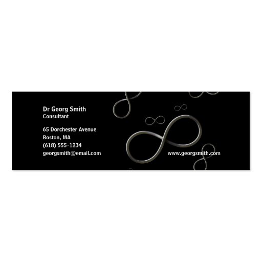 Infinity - Scientist Business Card (front side)