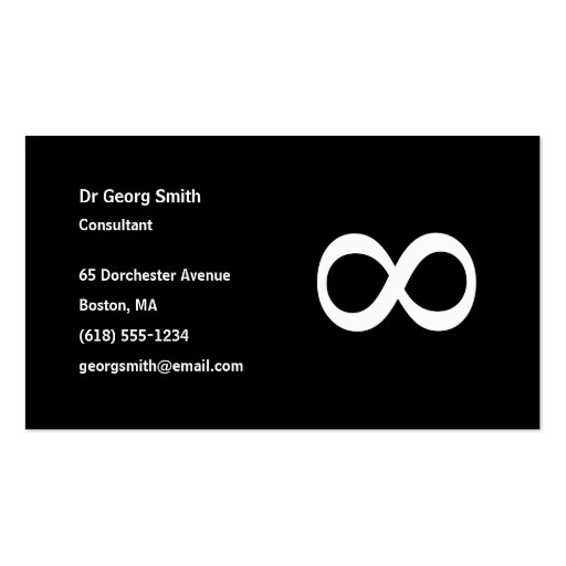 Infinity - Scientist Business Card