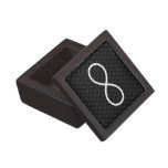 Infinity Symbol on damasks black background premium gift boxes