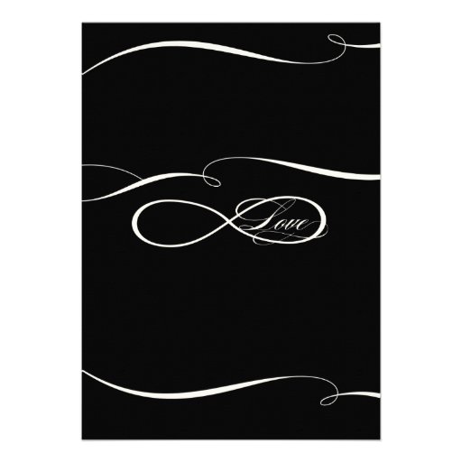 Infinity Symbol Sign Infinite Love Weddings Scroll Custom Invites