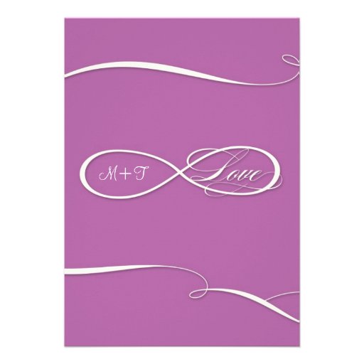 Infinity Symbol Sign Infinite Love Weddings Scroll Announcement