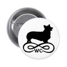 Infinity Welsh Corgi Button